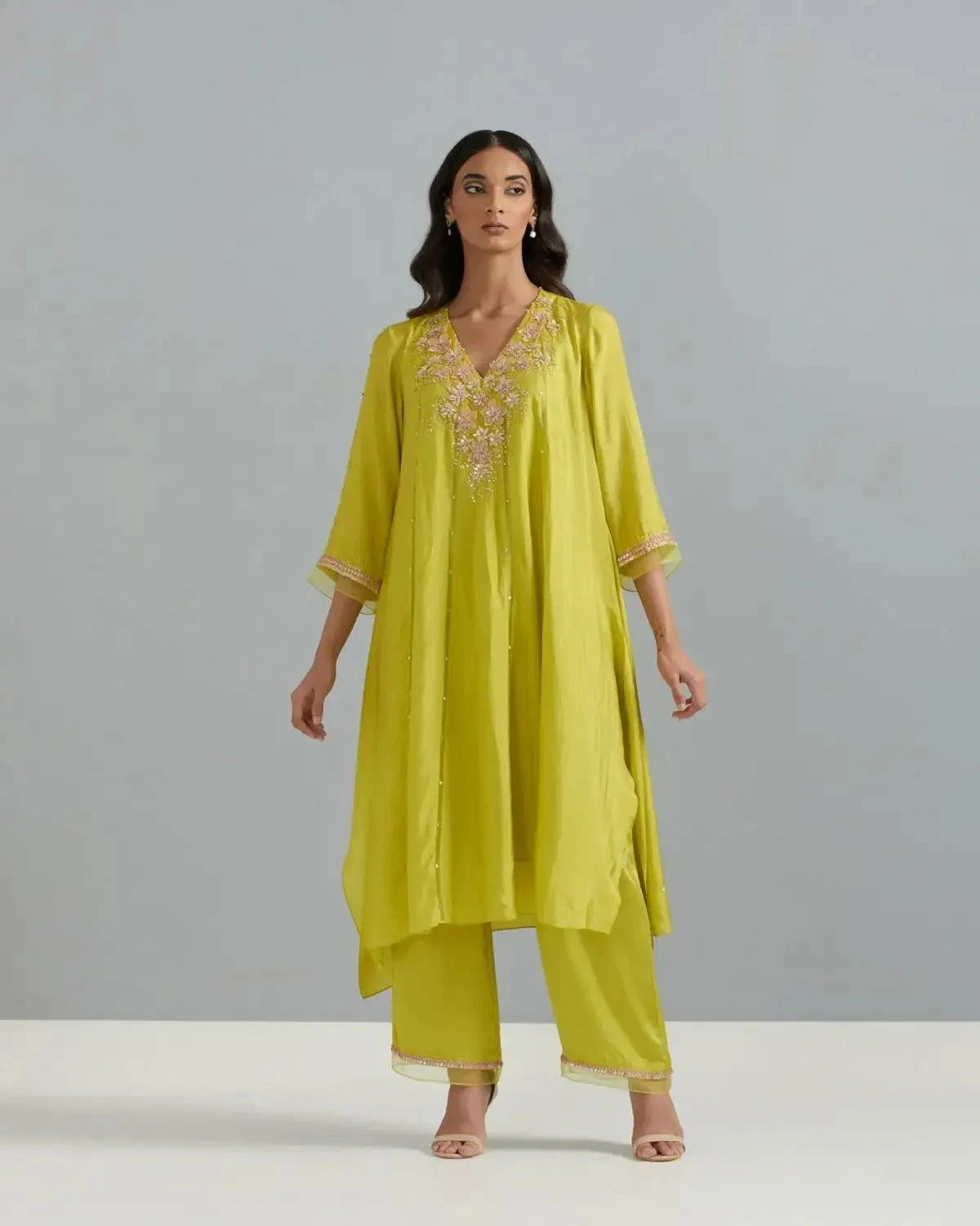 Citrene Viscose Silk Kurta Set - Pallodstore