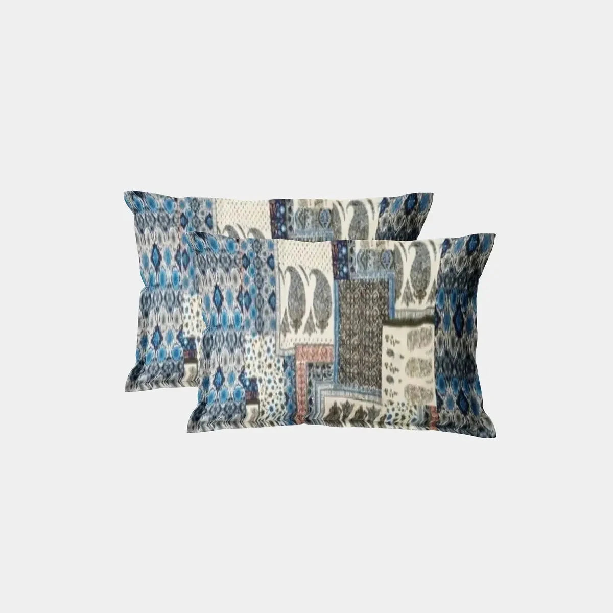 Divine Handblock Printed Blue Color Double Bedsheet - Pallodstore