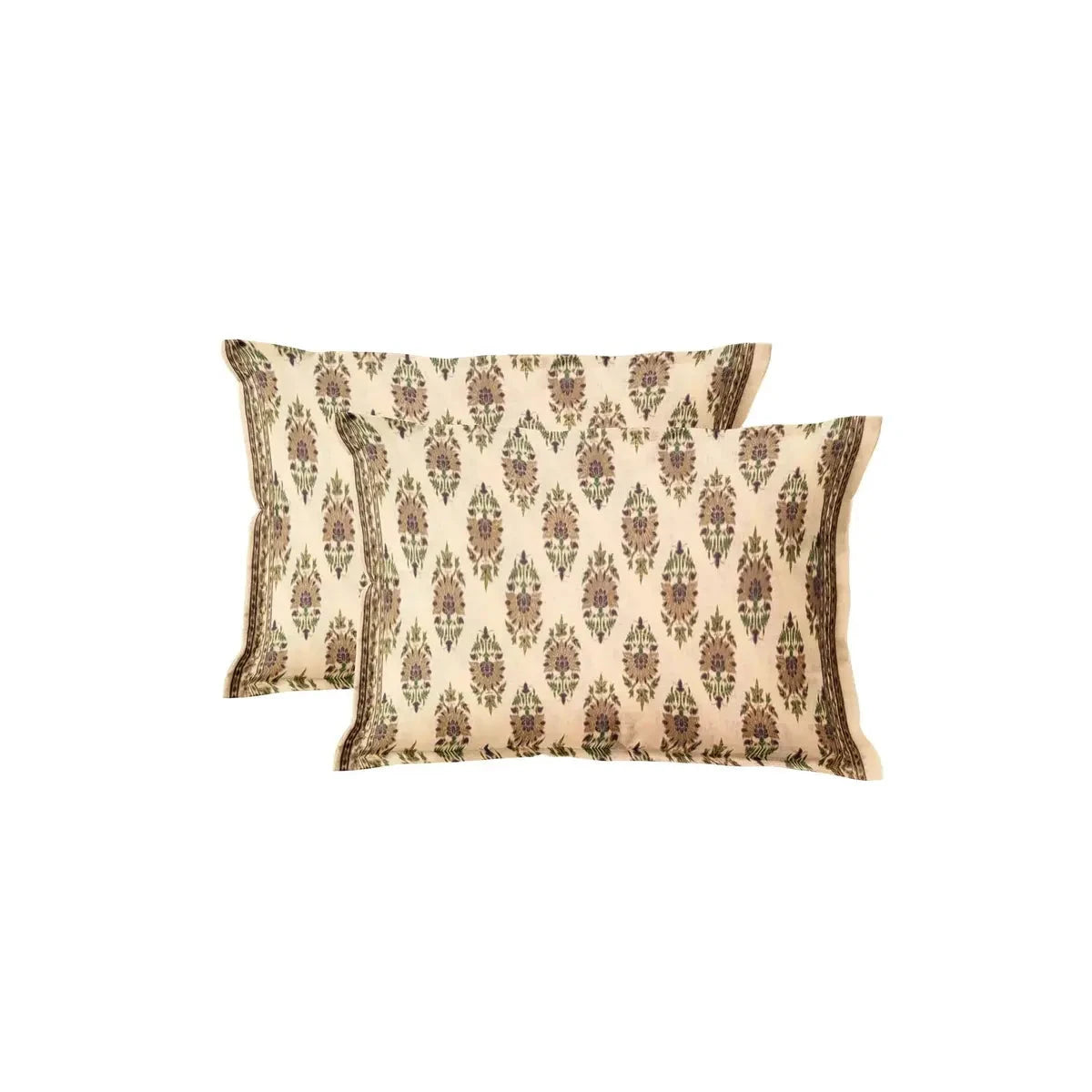 Divine Handblock Printed Grey Color Double Bedsheets - Pallodstore