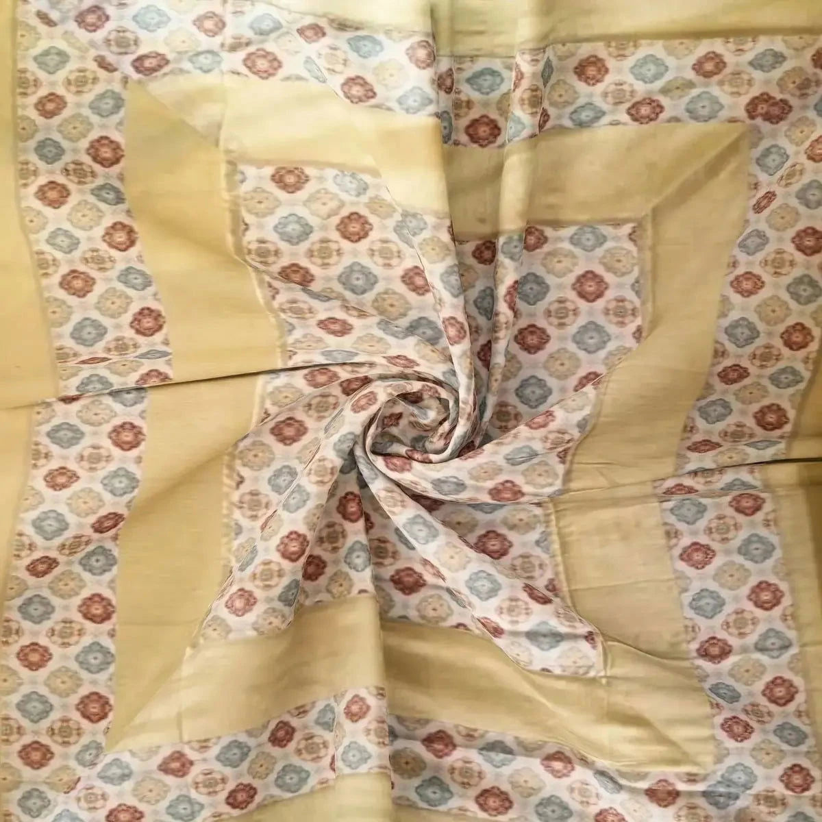 Divine Handblock Printed Multi-Color Double Bedsheet - Pallodstore