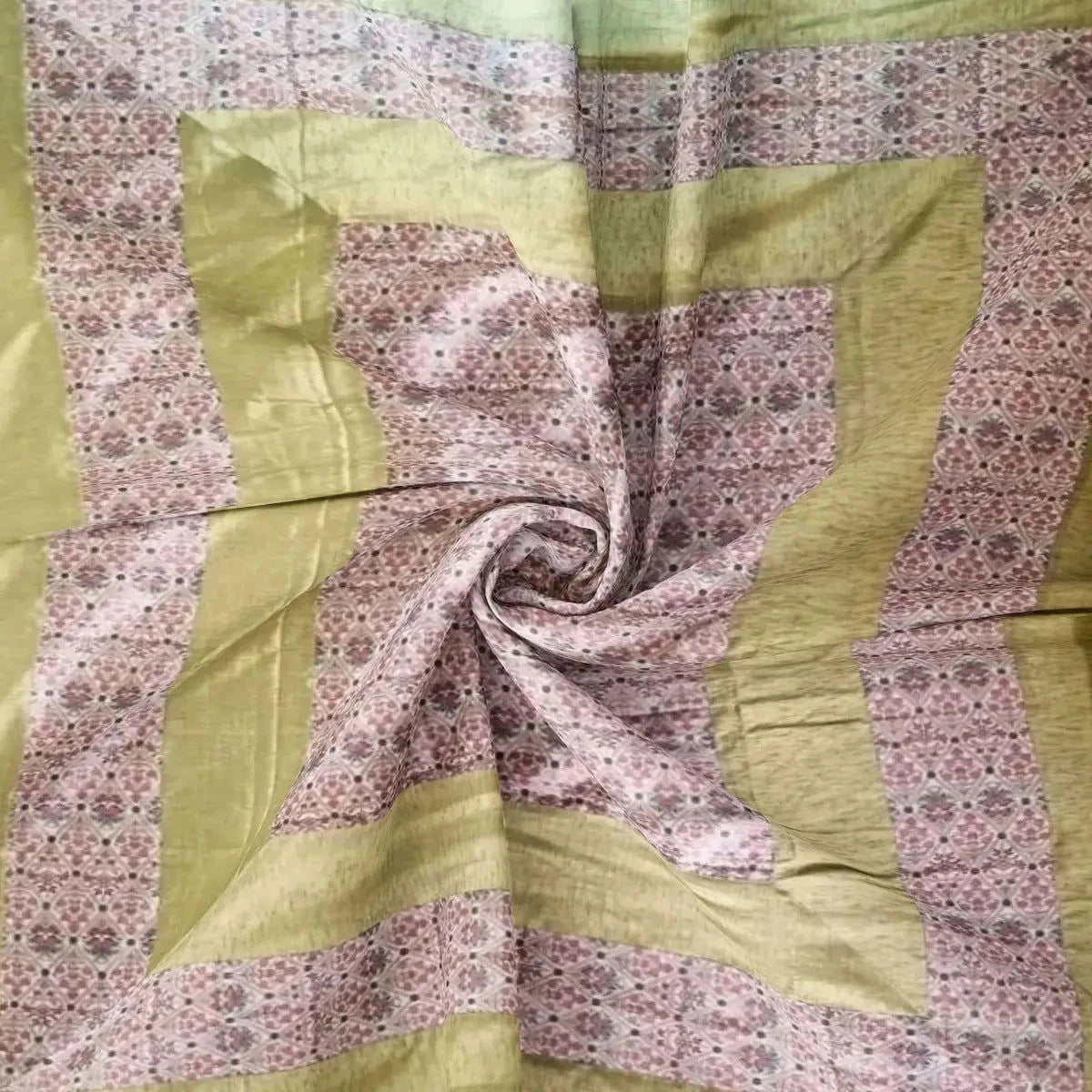 Divine Handblock Printed Multicolor Glace Cotton Double Bedsheet - Pallodstore
