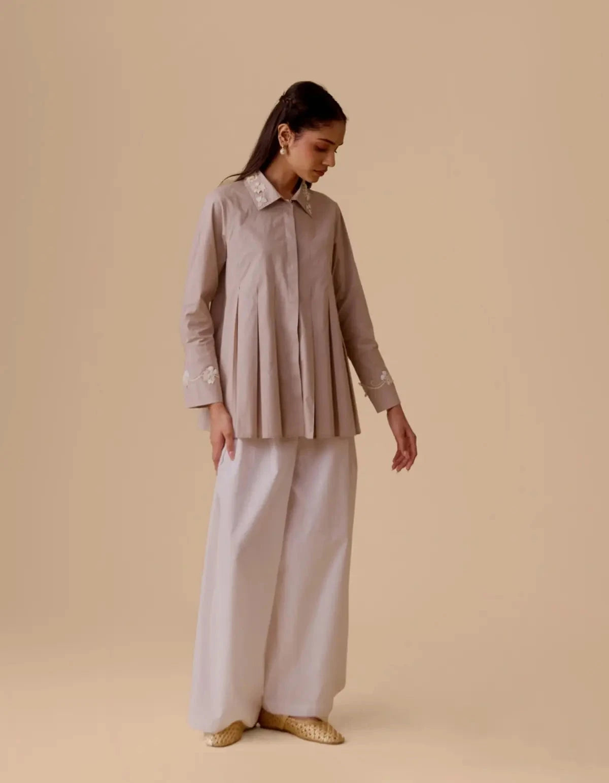 Eda Beige Co-ord Set - Pallodstore