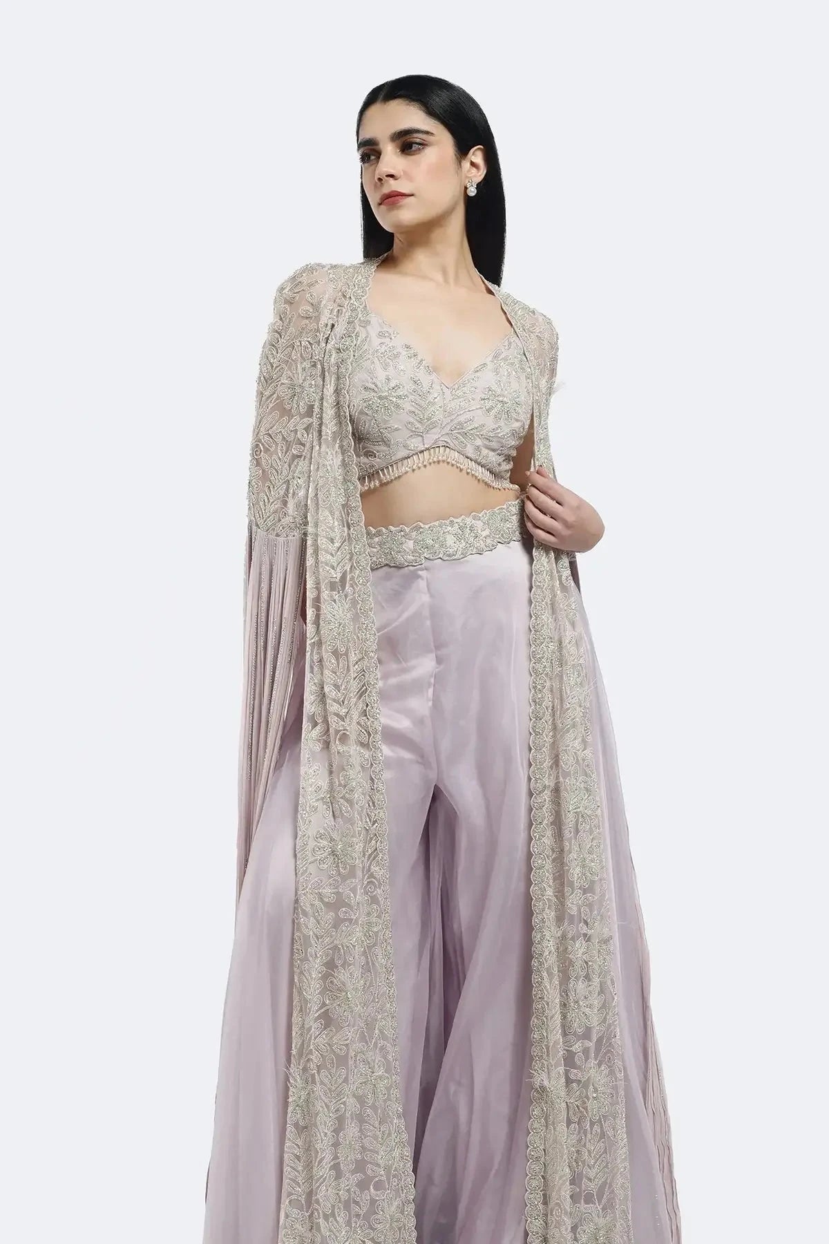 Embellished Organza Co-Ord Set - Pallodstore