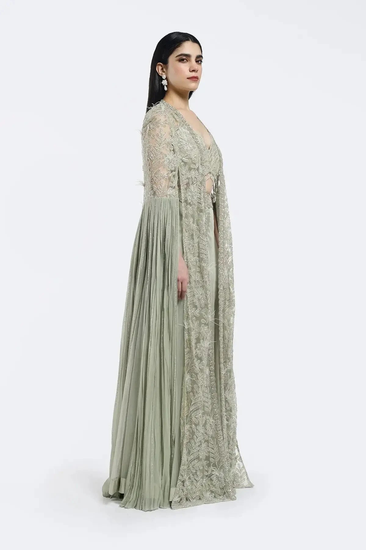 Embellished Organza Co-Ord Set - Pallodstore