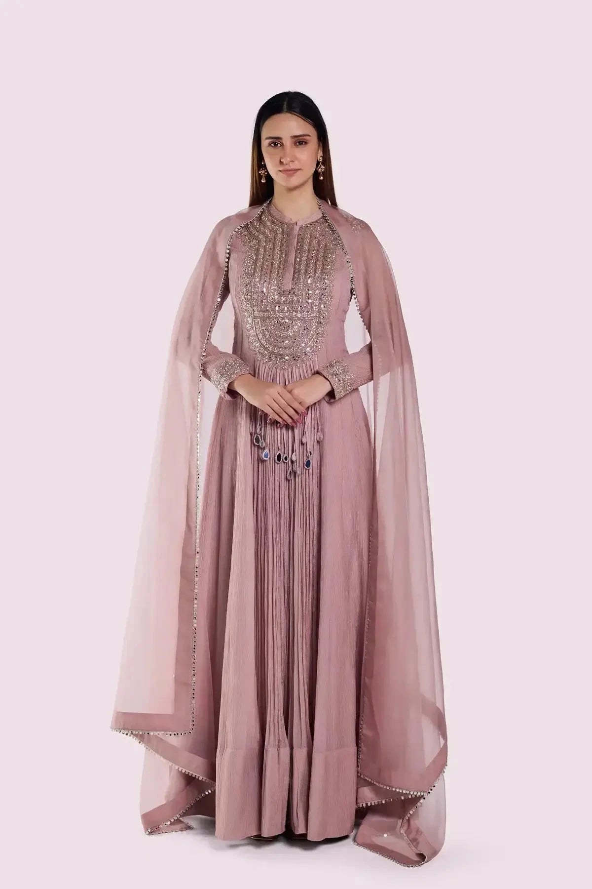 Floral Mirror Pink Suit Set - Pallodstore