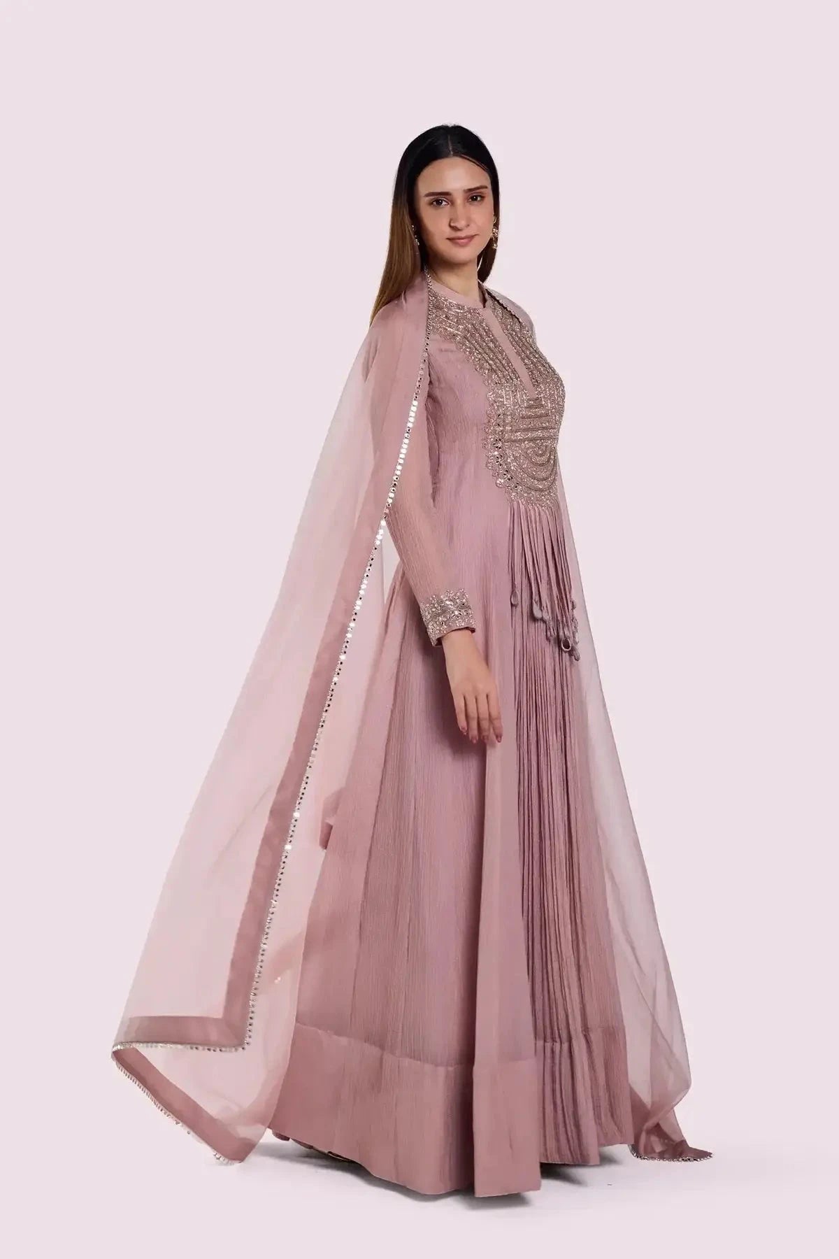 Floral Mirror Pink Suit Set - Pallodstore