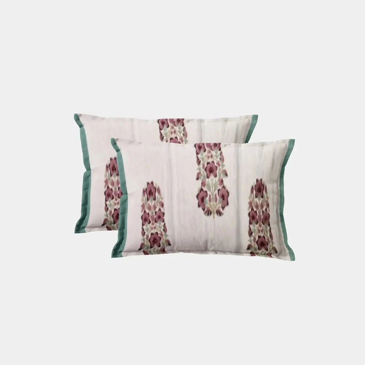 Glace Cotton Hand Block Printed Multicolor Double Bedsheet - Pallodstore