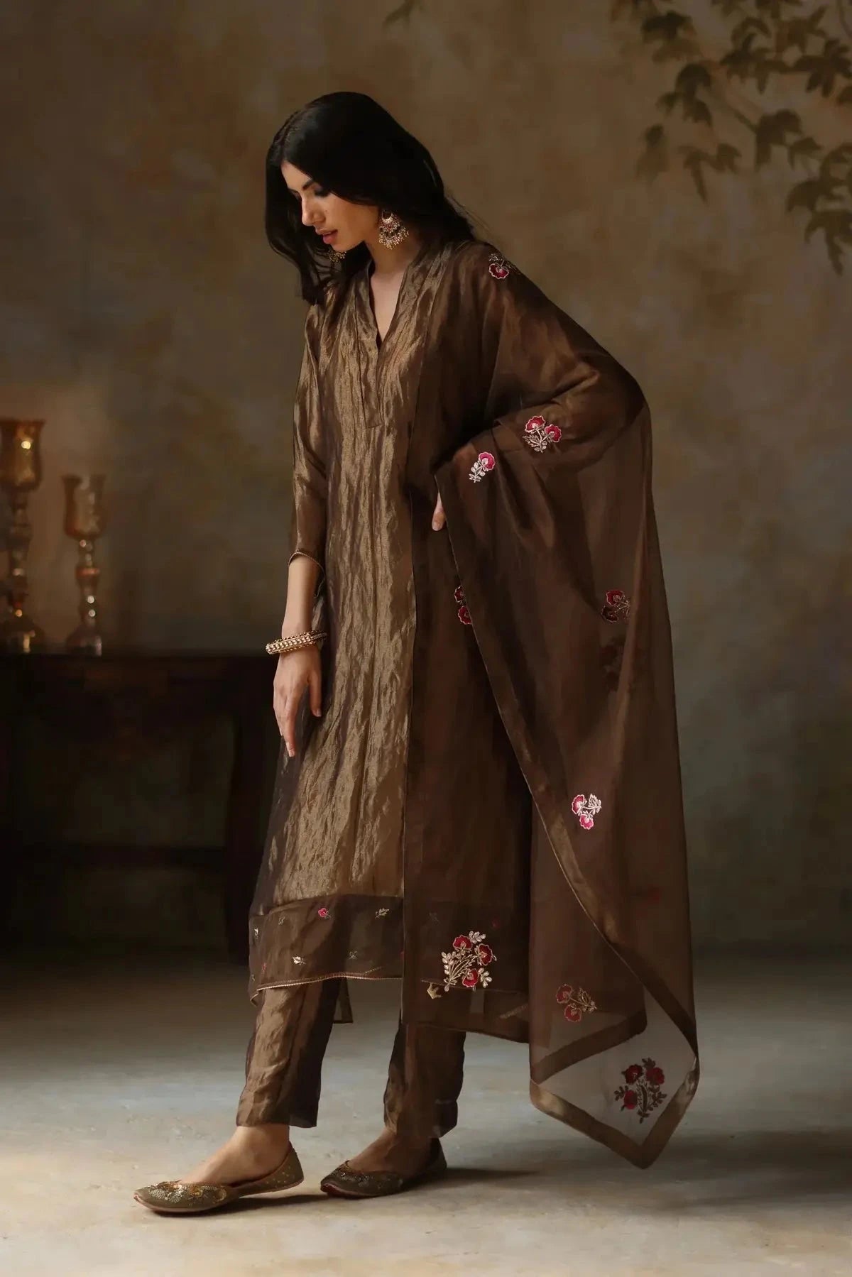 Gold Ayat Kurta Set - Pallodstore