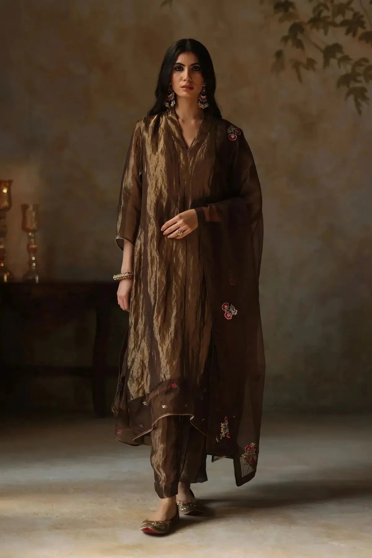 Gold Ayat Kurta Set - Pallodstore