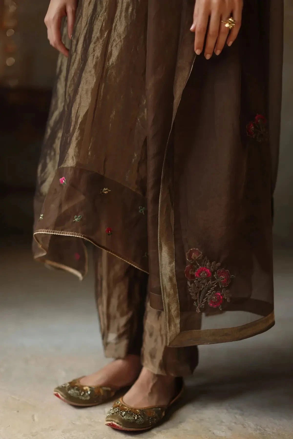 Gold Ayat Kurta Set - Pallodstore