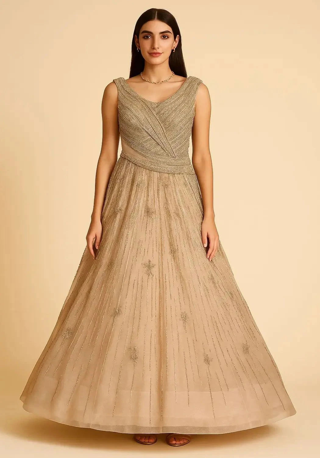 Golden Ball Gown - Pallodstore
