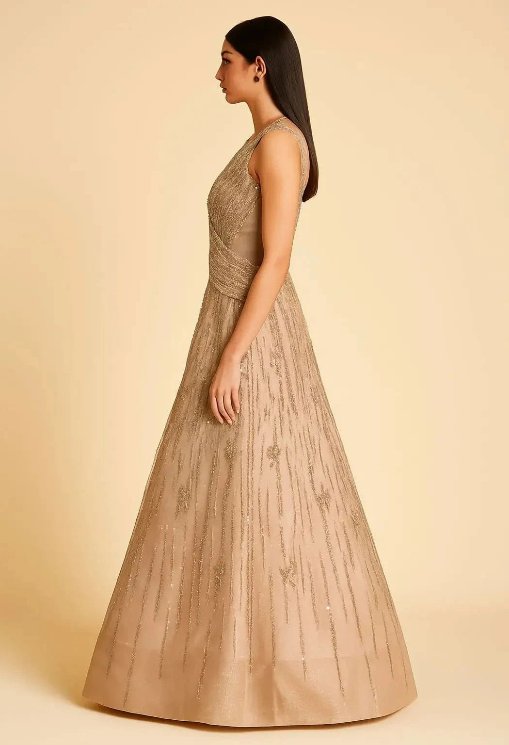 Golden Ball Gown - Pallodstore