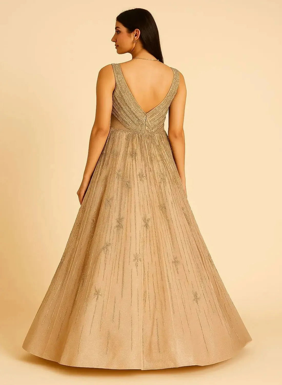 Golden Ball Gown - Pallodstore