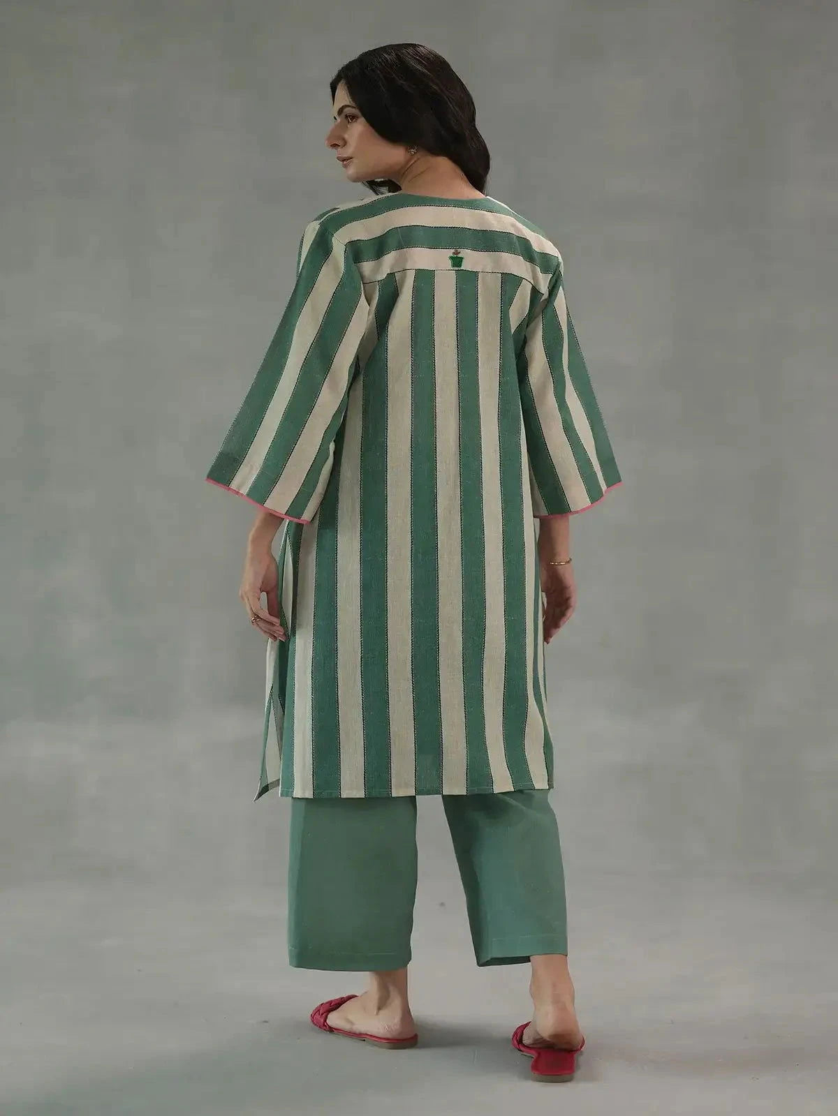 Green Carolina Kurta Set - Pallodstore