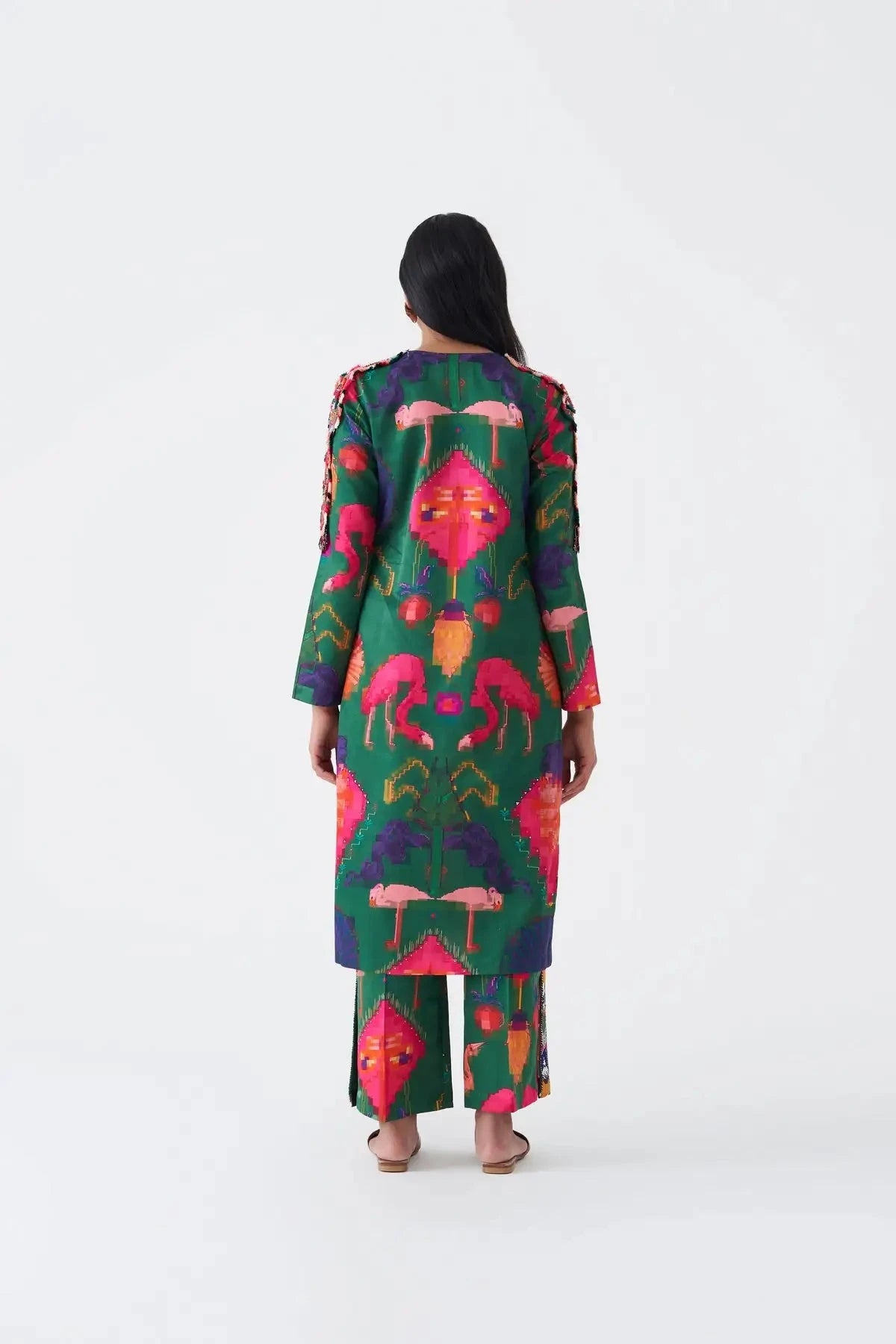Green Oaxaca Kurta Pant Set - Pallodstore