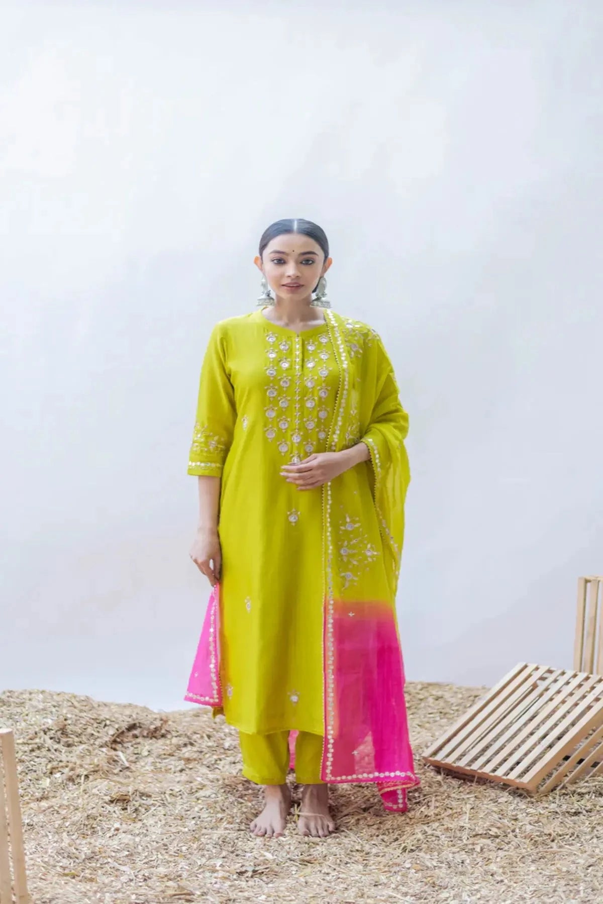Gulmina Grape Kurta Set - Pallodstore