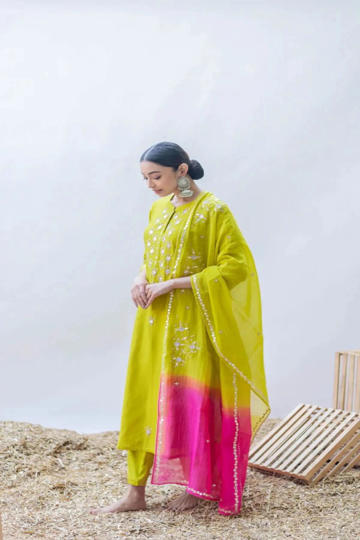 Gulmina Grape Kurta Set - Pallodstore
