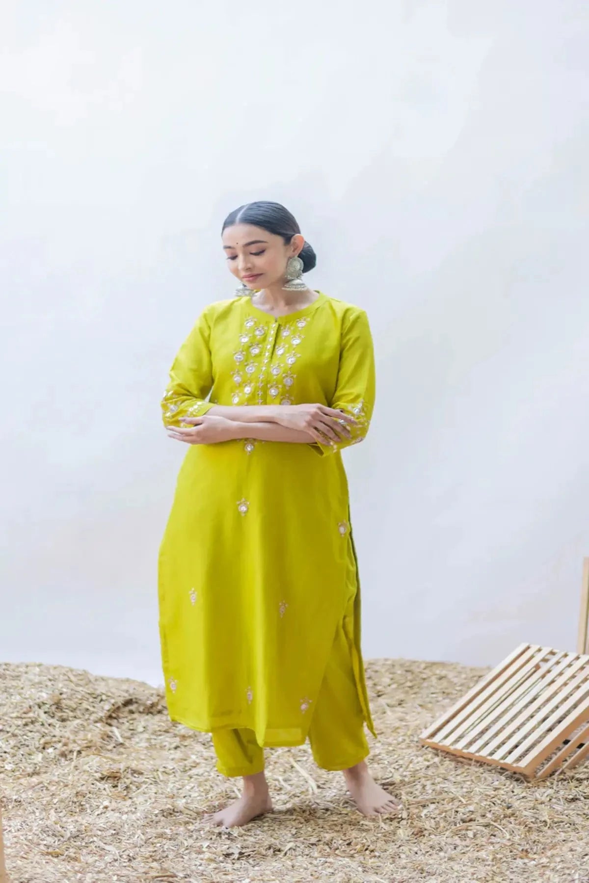 Gulmina Grape Kurta Set - Pallodstore