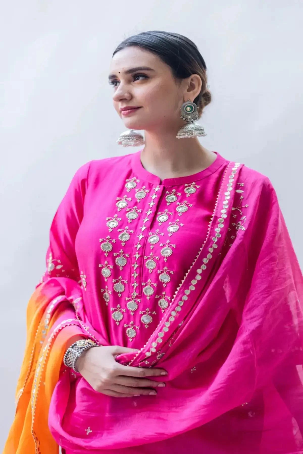 Gulmina Rani Pink Kurta Set - Pallodstore