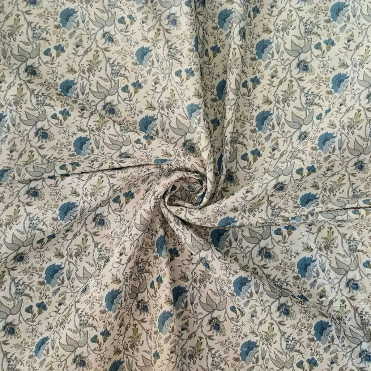 Hand Block Printed Blue Color Double Bedsheet - Pallodstore
