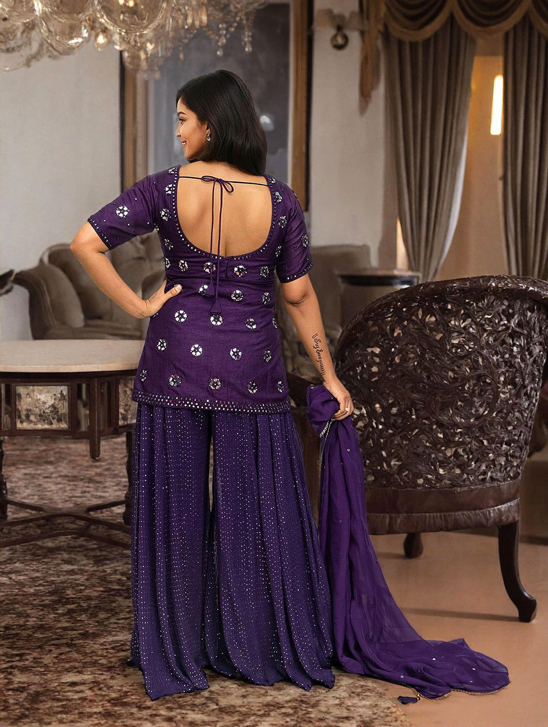 Indo-western Jacket Dress - Pallodstore