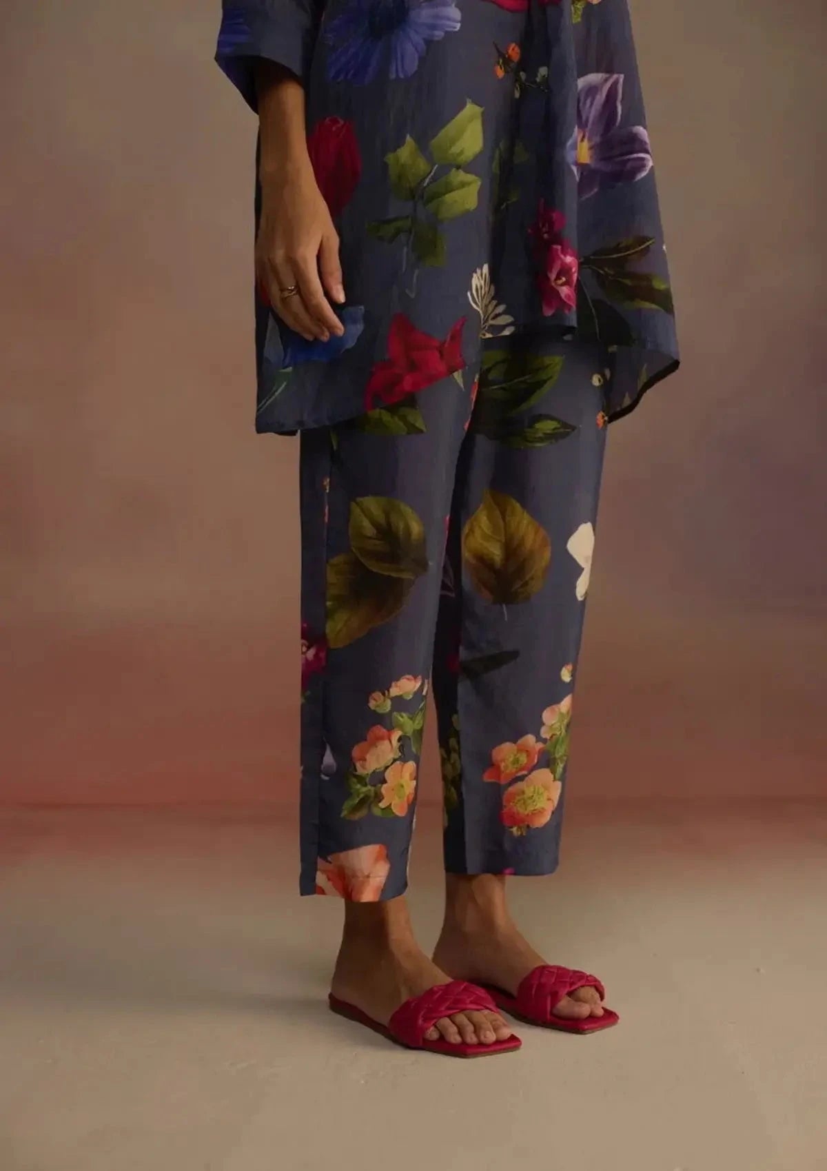 Iris Short Blue Kurta - Pallodstore