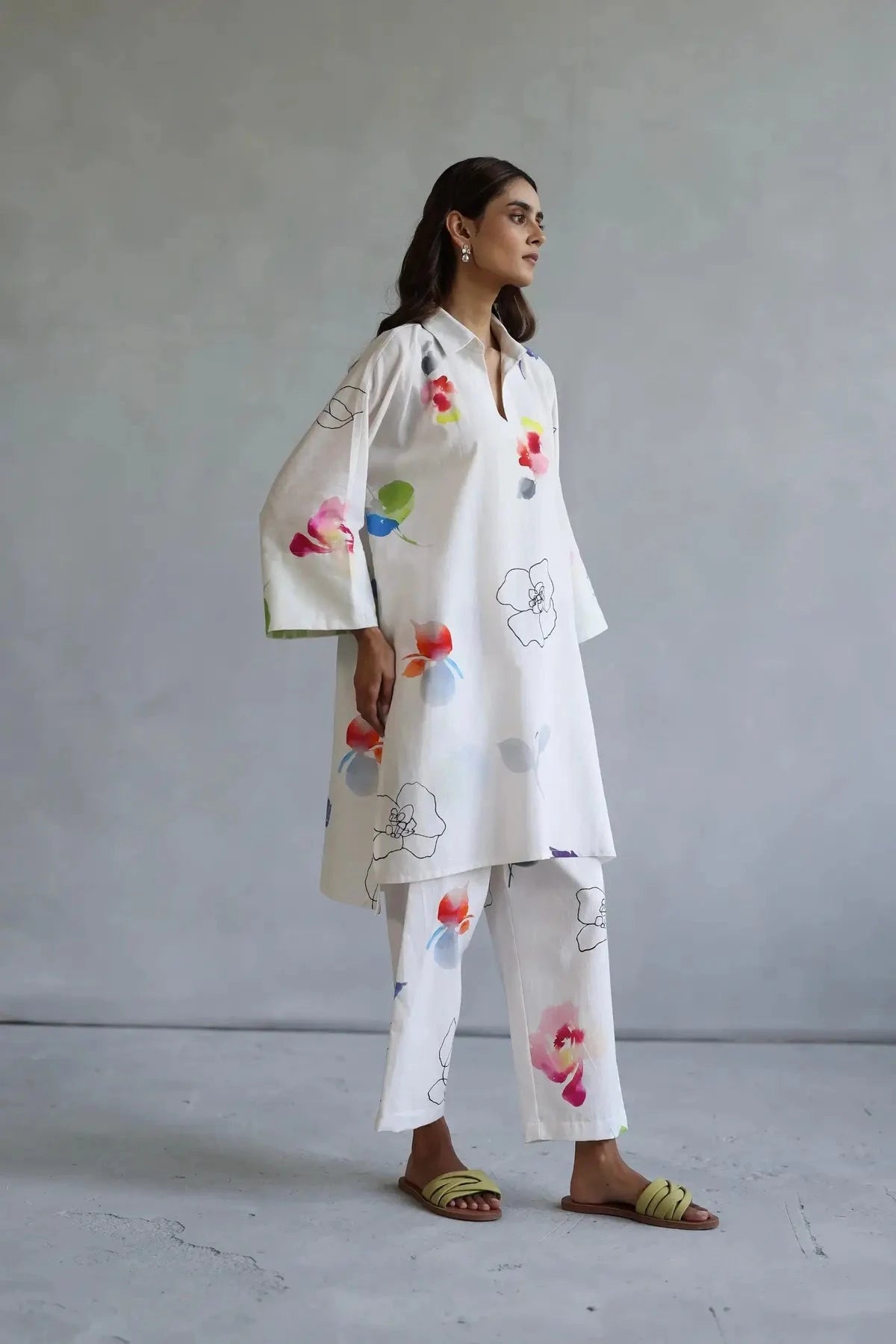Ivory Camille Kaftan Set - Pallodstore