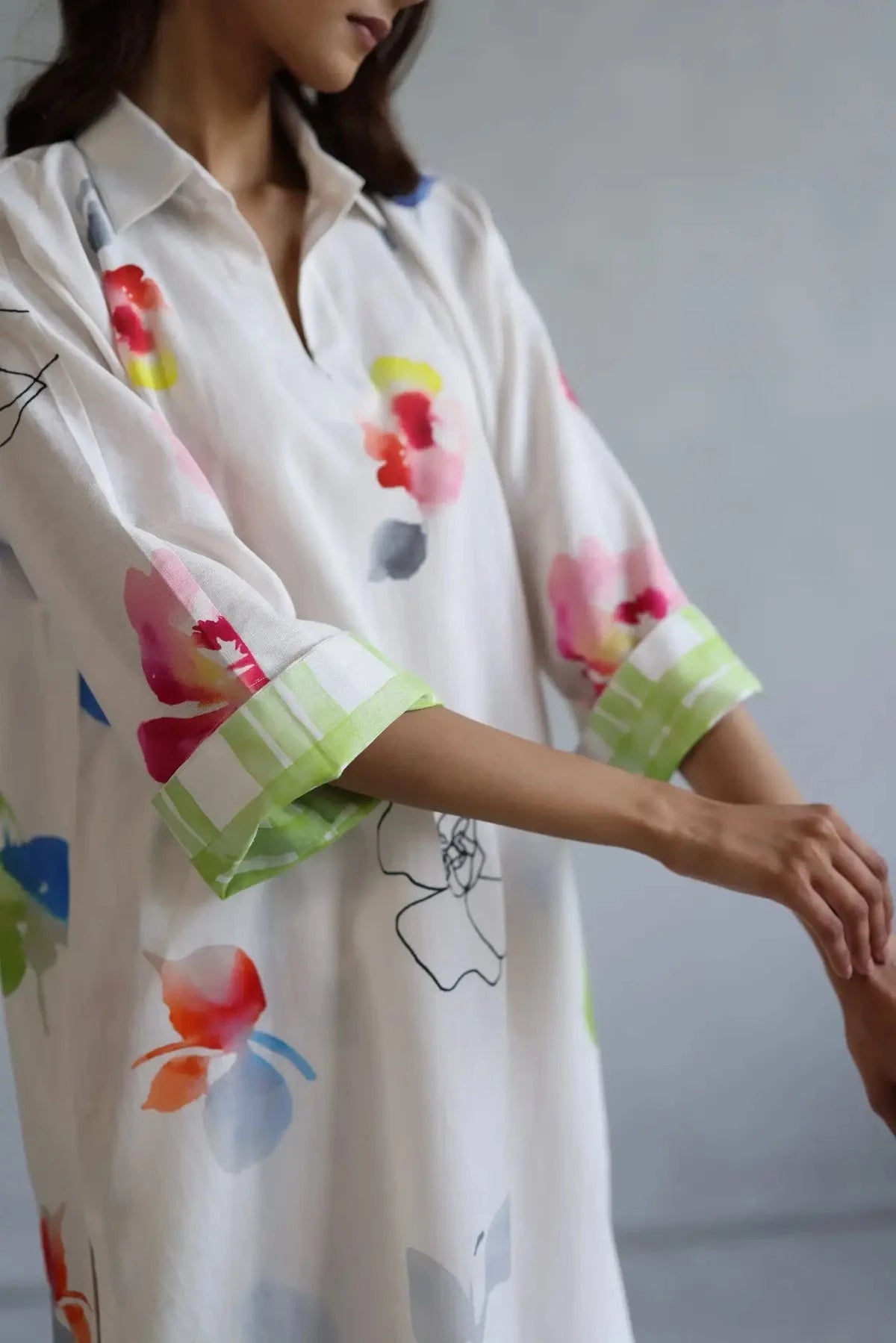 Ivory Camille Kaftan Set - Pallodstore