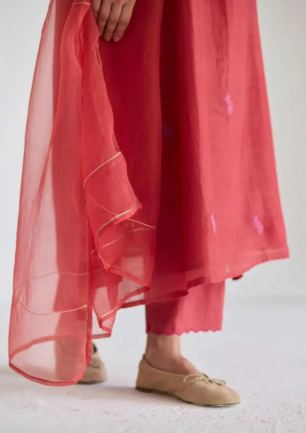 Juanita Claret Red Festive Kurta Set - Pallodstore
