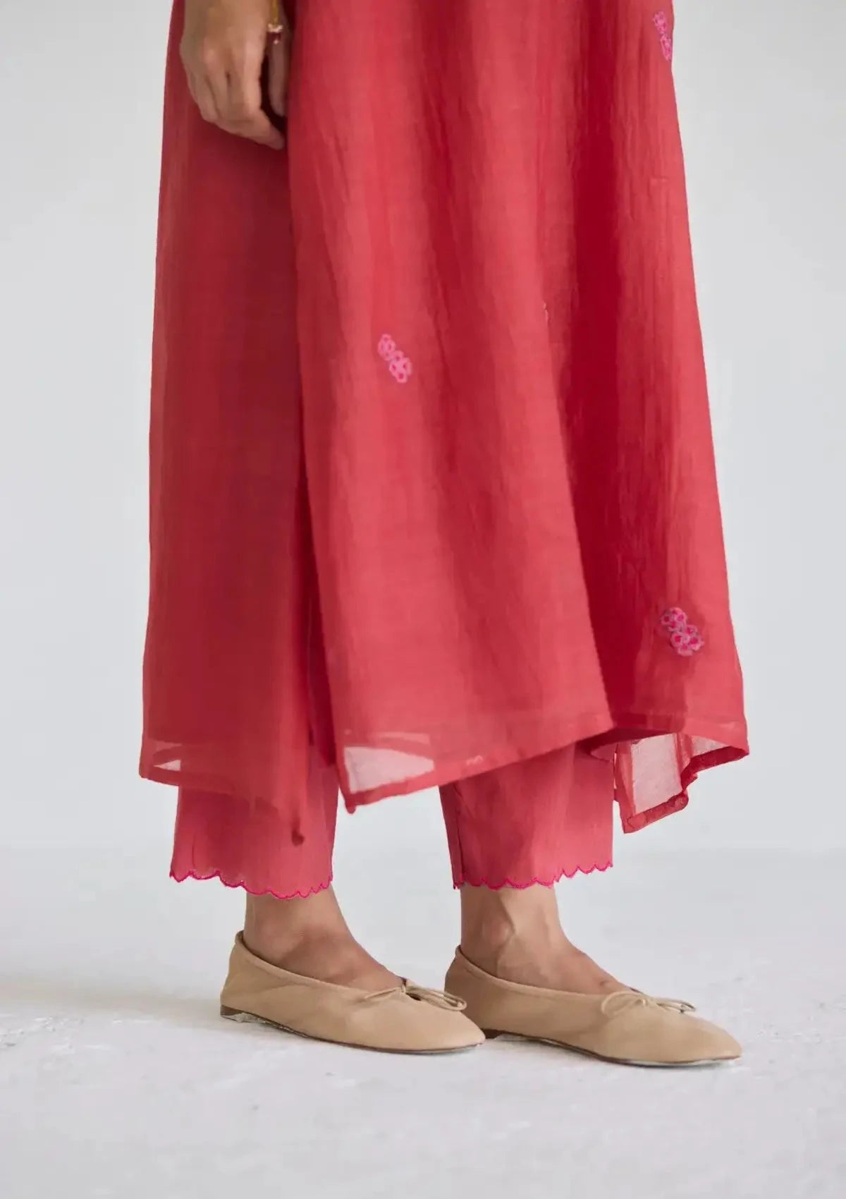Juanita Claret Red Festive Kurta Set - Pallodstore