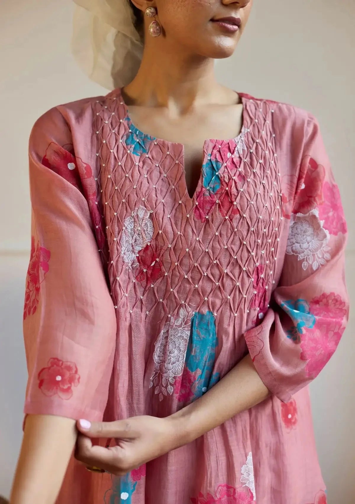 Juanita Rose Smocking Kurta Set - Pallodstore