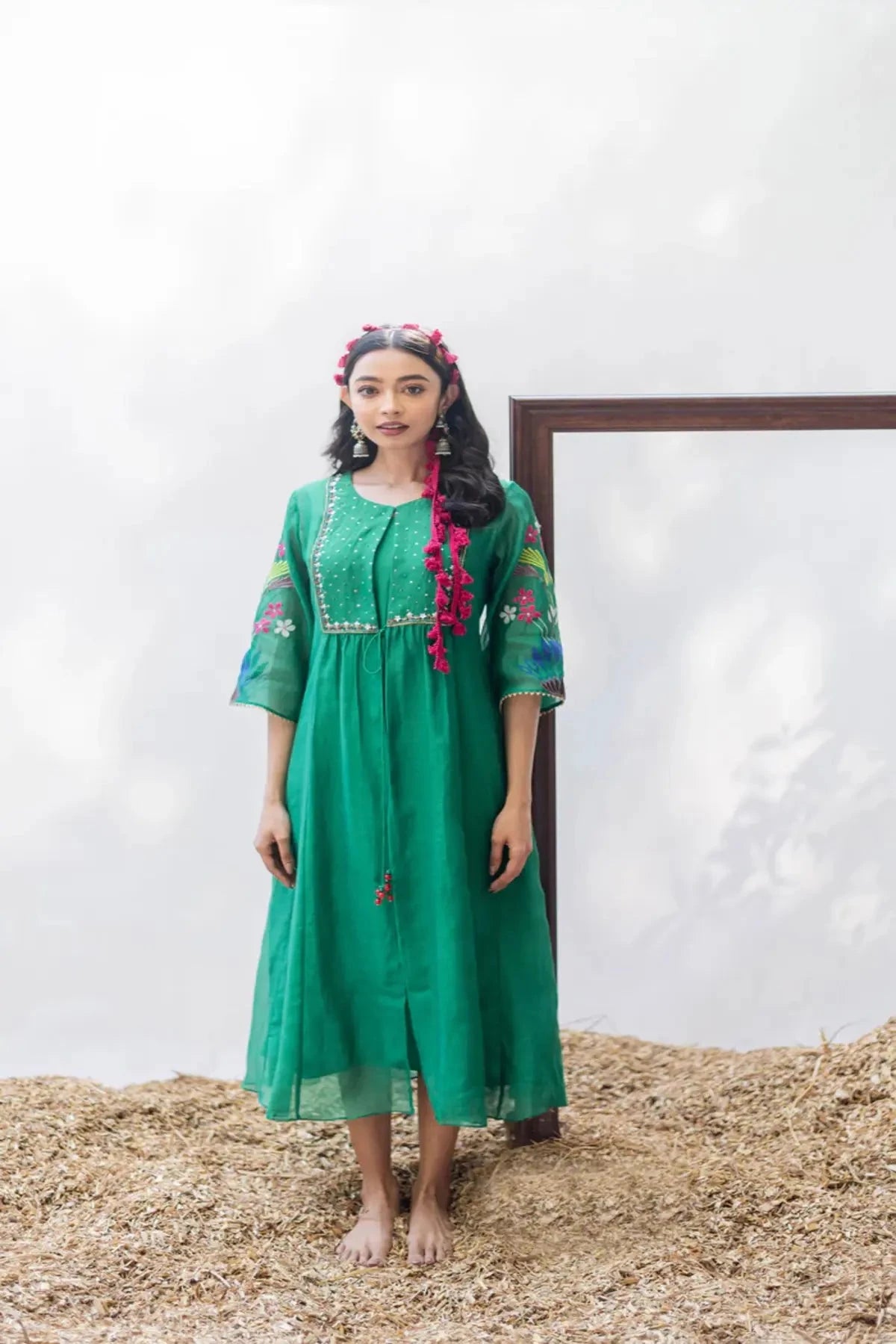 Light Green Zuri Jacket Tunic - Pallodstore
