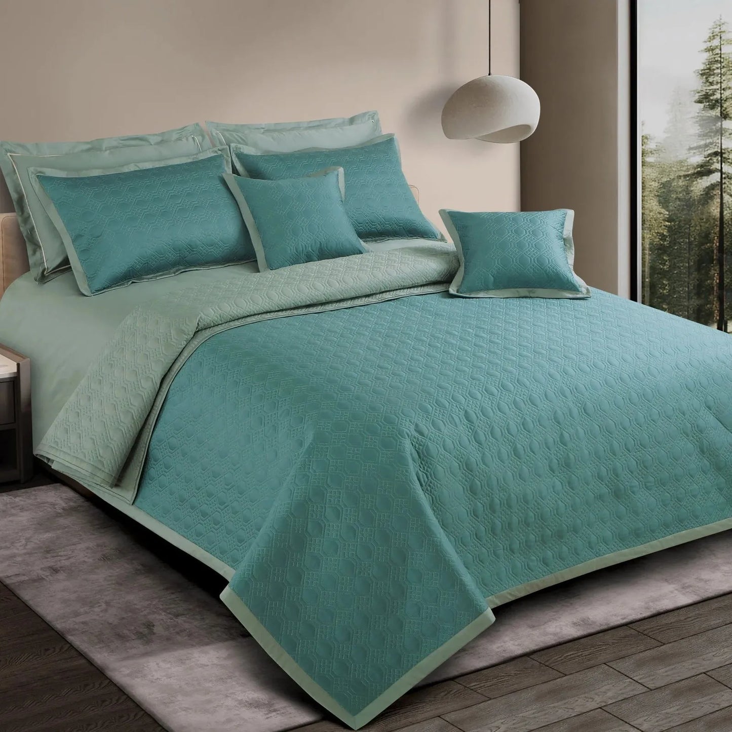 Teal & Olive Green