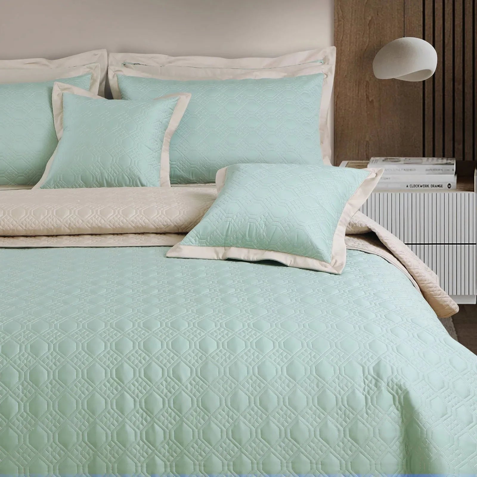 Mint Green & Beige