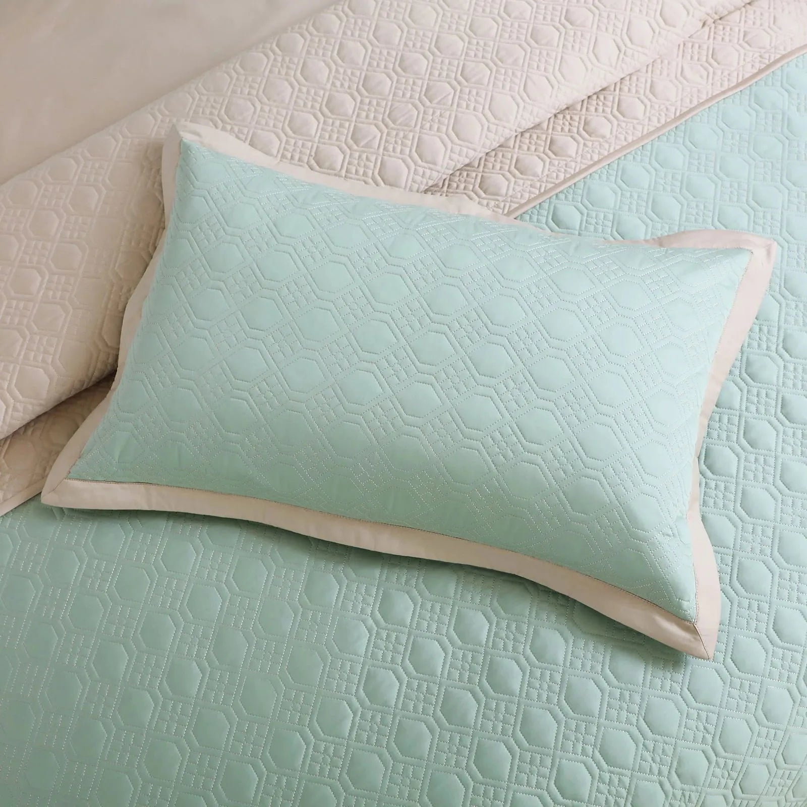Mint Green & Beige