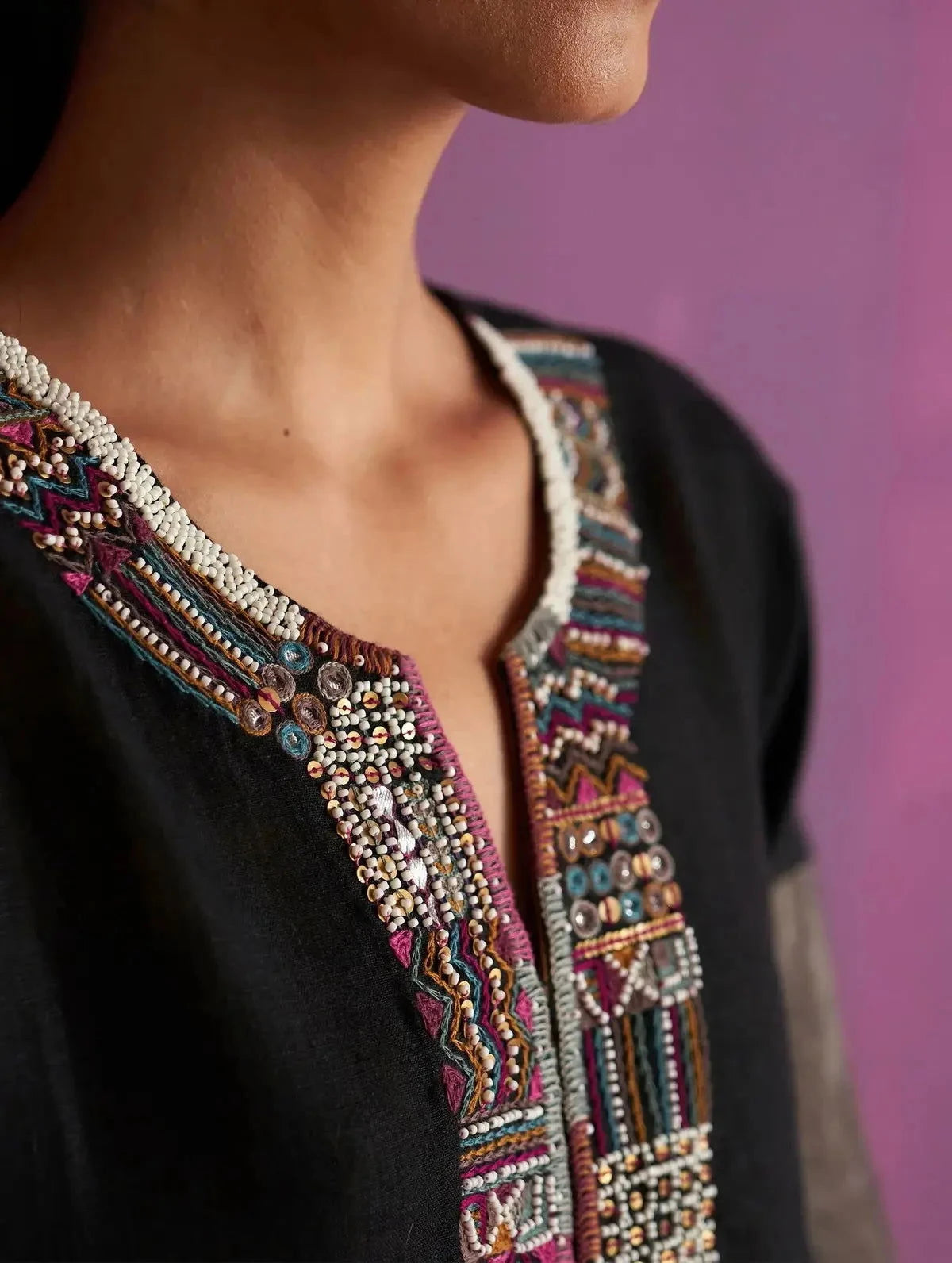 Mato Hand-Embroidered Kurta Set - Pallodstore