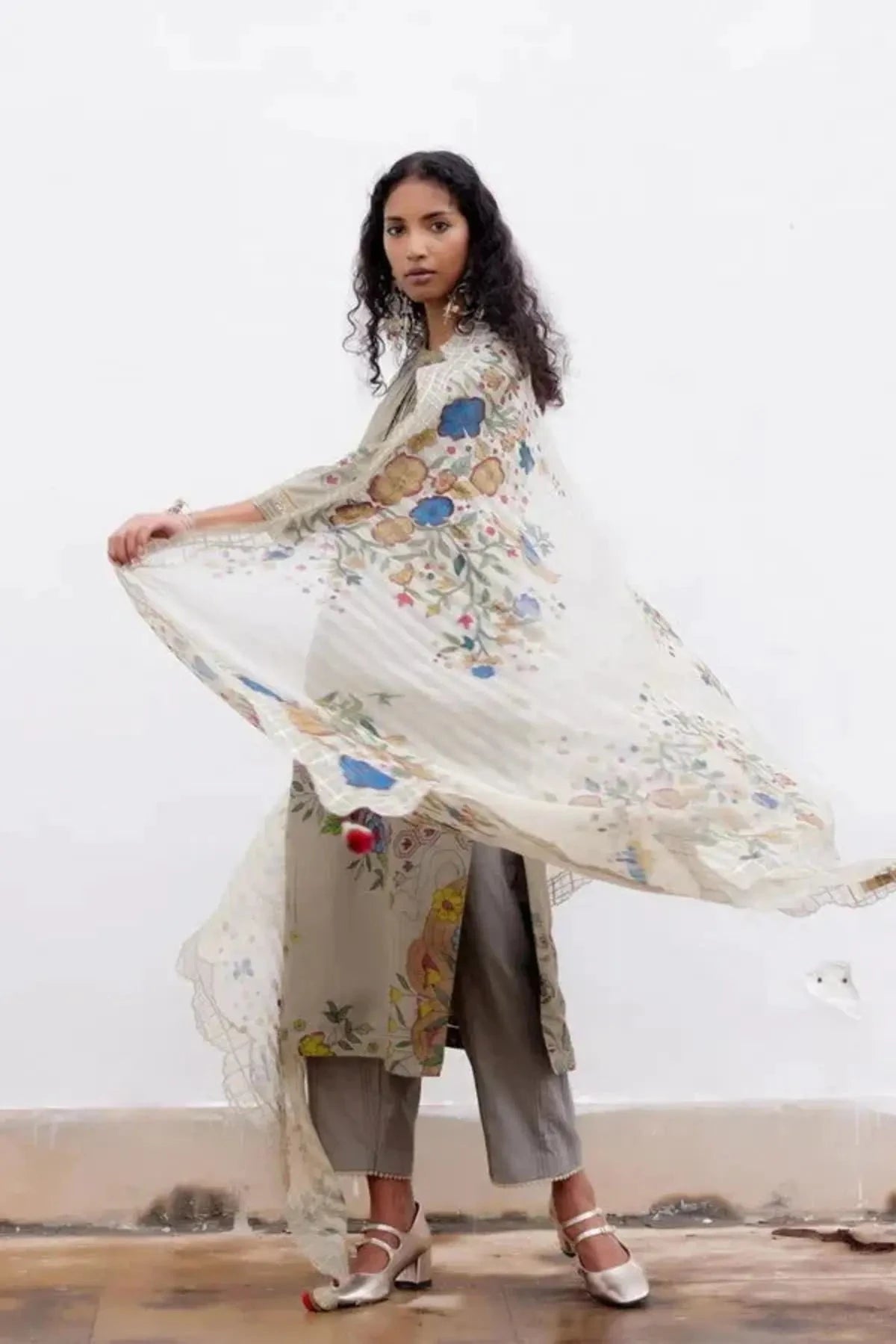 Mosaiq Kalamkari Kurta Set - Pallodstore