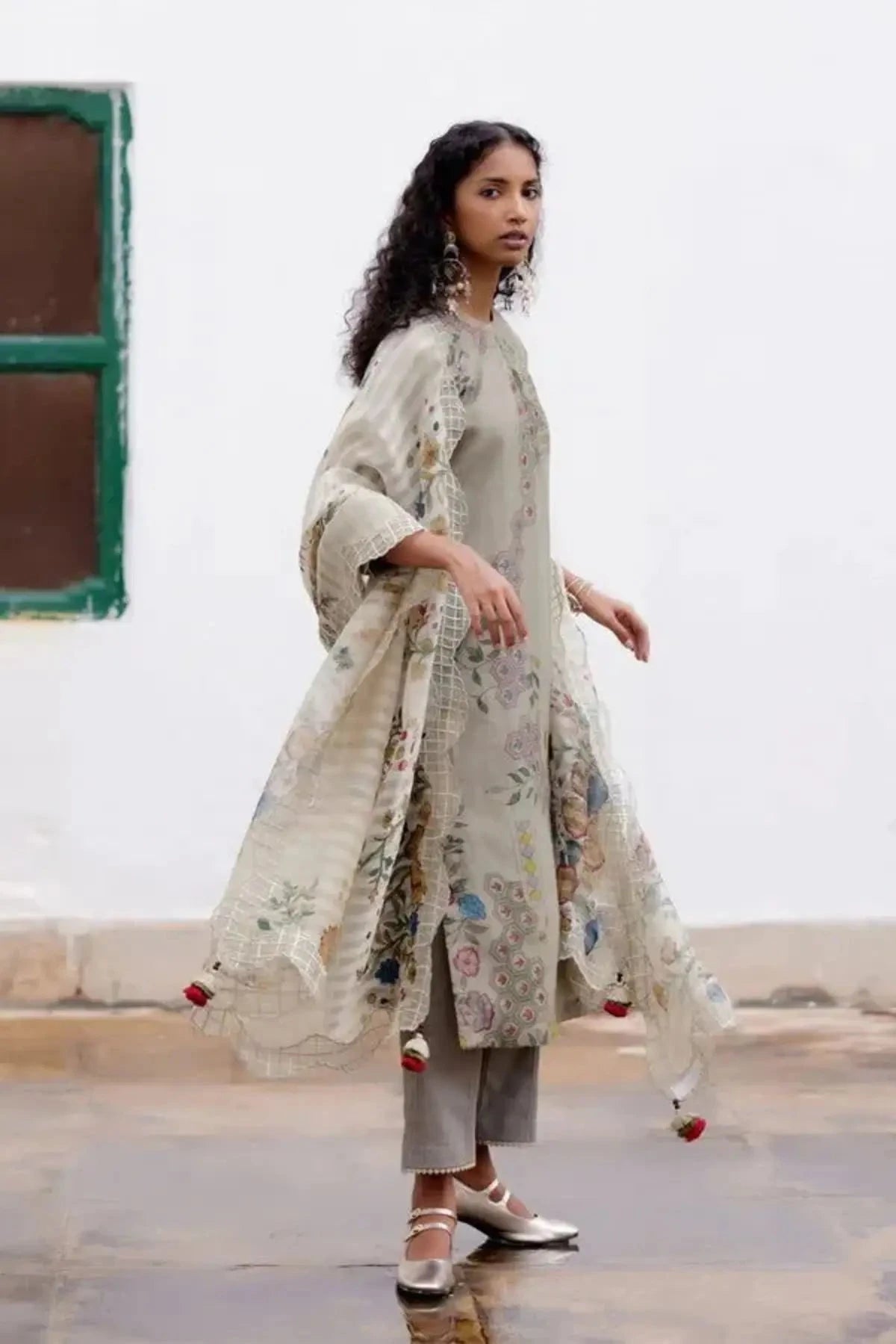 Mosaiq Kalamkari Kurta Set - Pallodstore