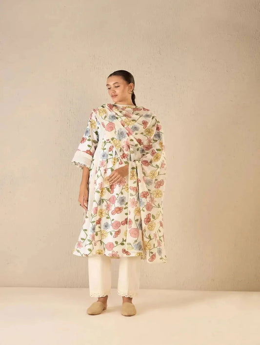 Multicolor Floral Kurta Set - Pallodstore