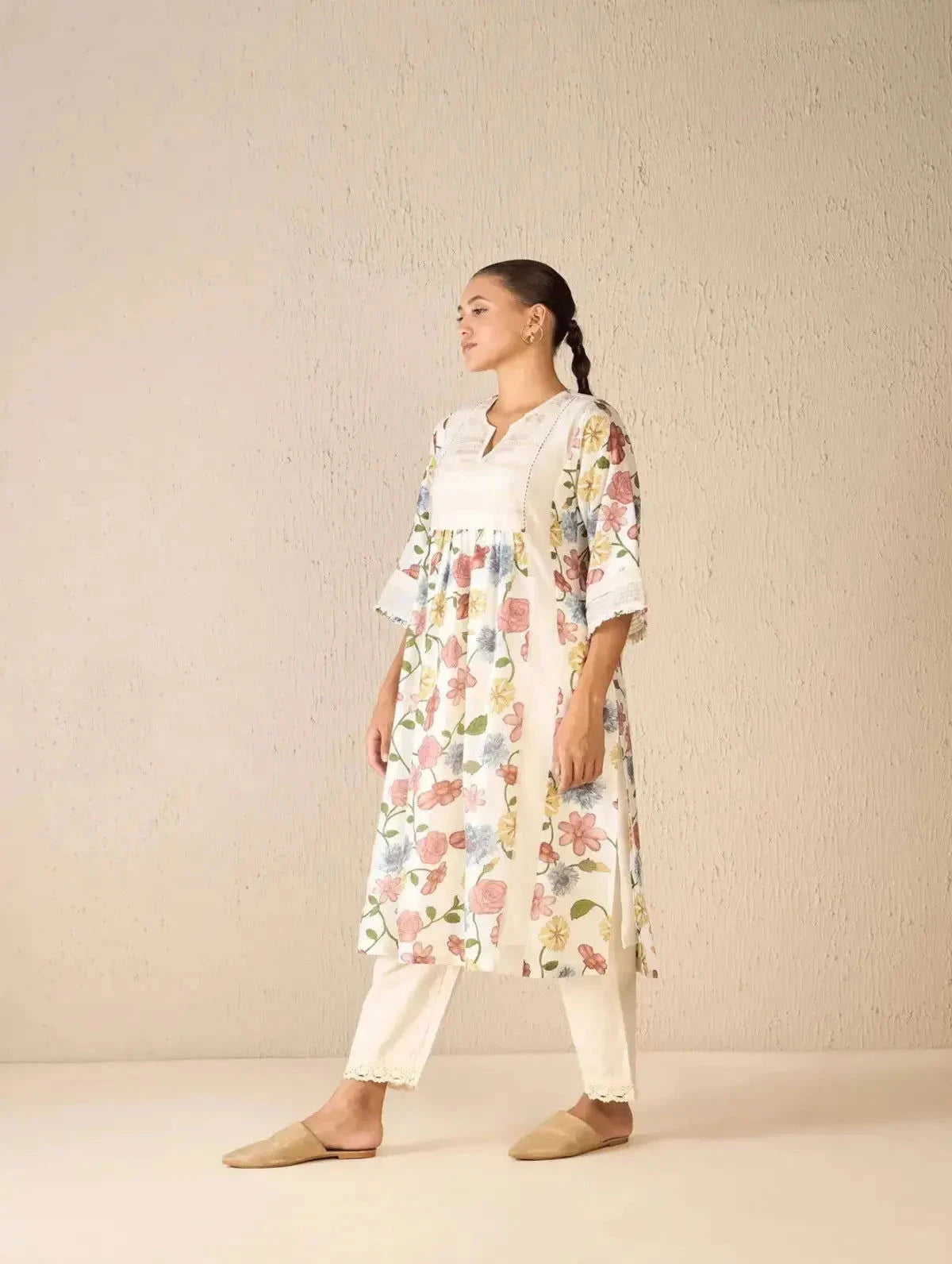 Multicolor Floral Kurta Set - Pallodstore