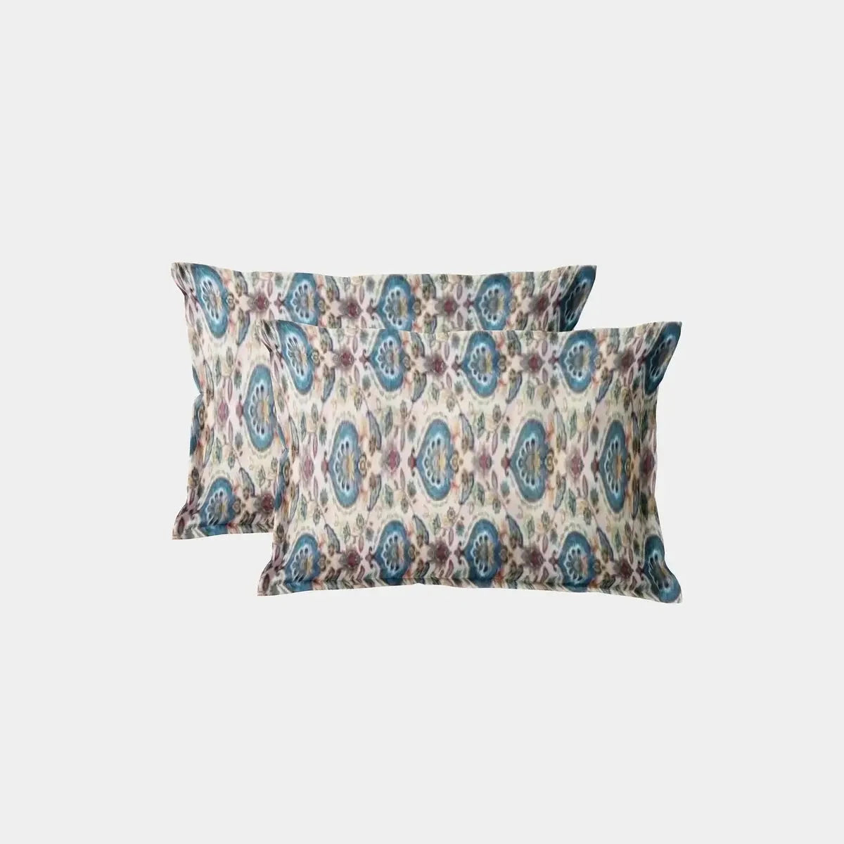 Multicolor Handblock Printed Double Bedsheet - Pallodstore
