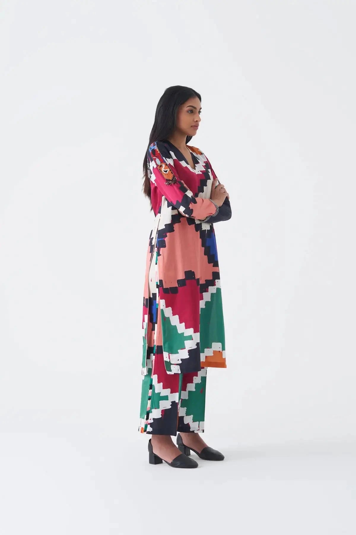 Multicolor Toluca Kurta Pant Set - Pallodstore