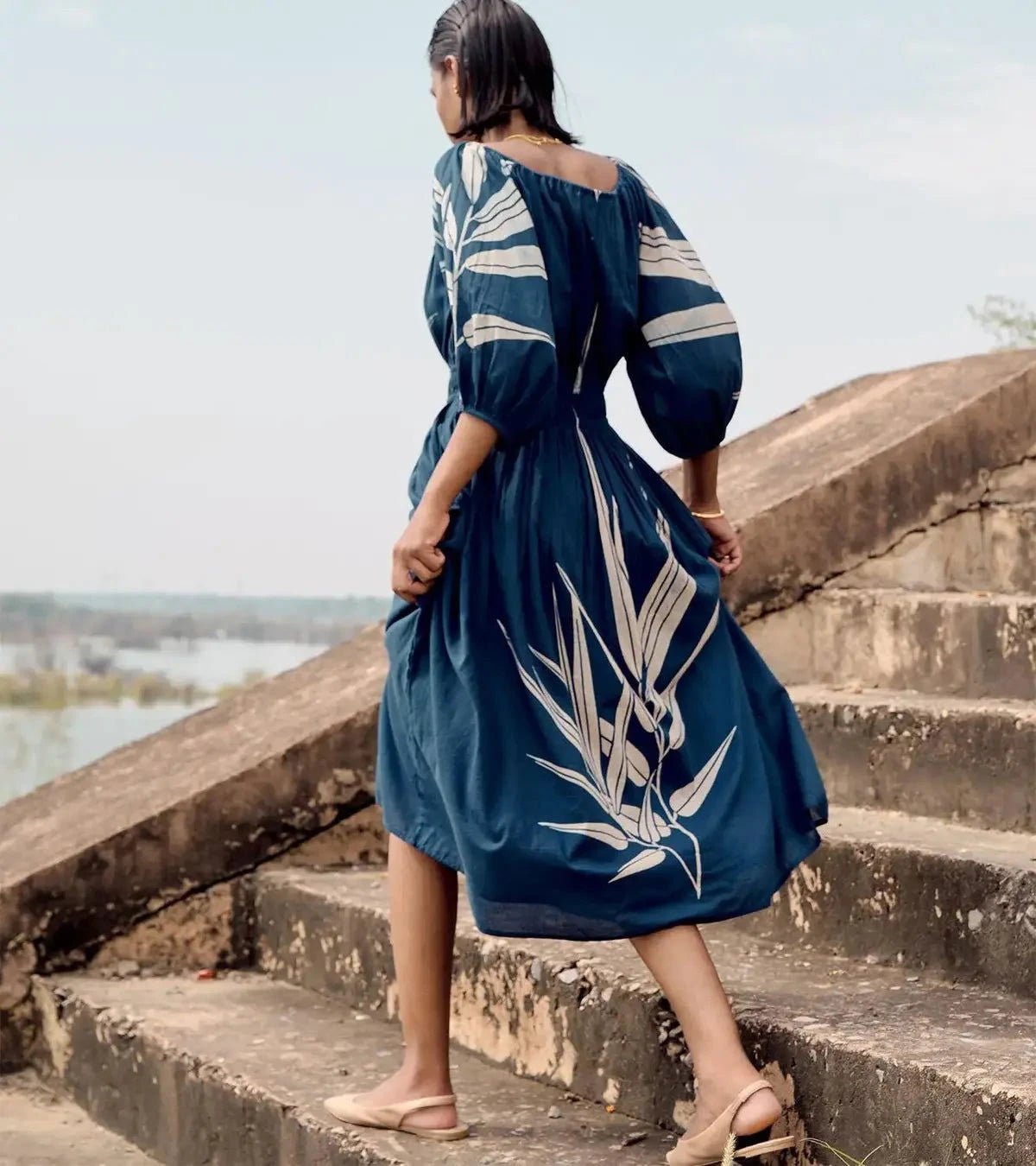 Navy Blue Nightingale dress - Pallodstore