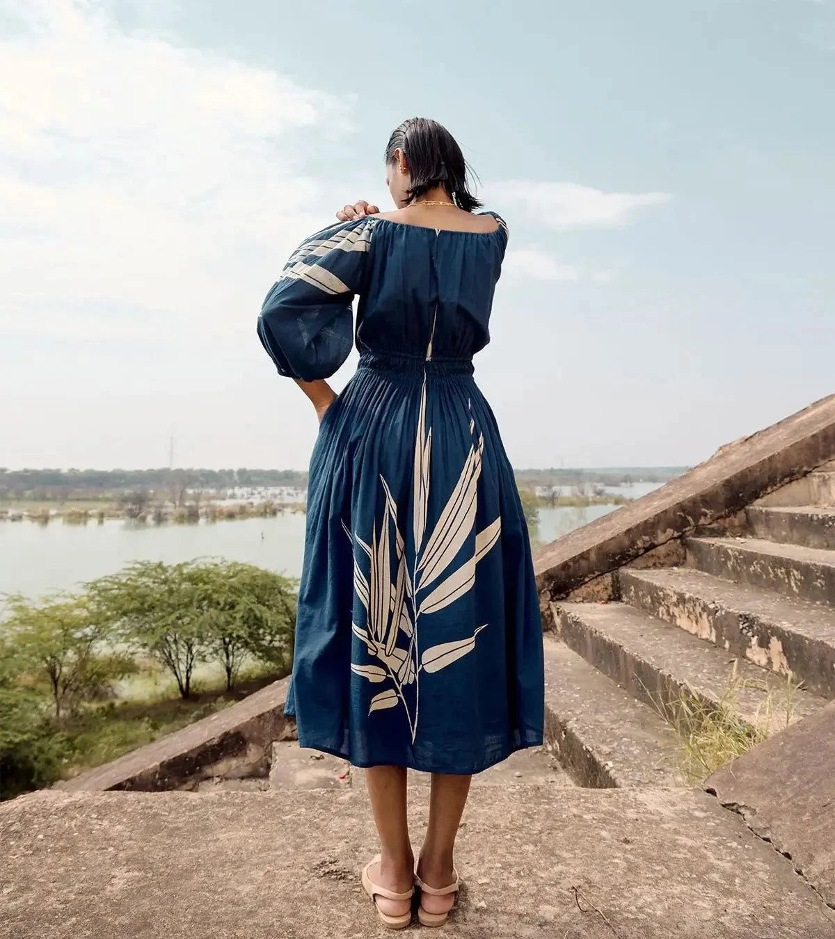Navy Blue Nightingale dress - Pallodstore