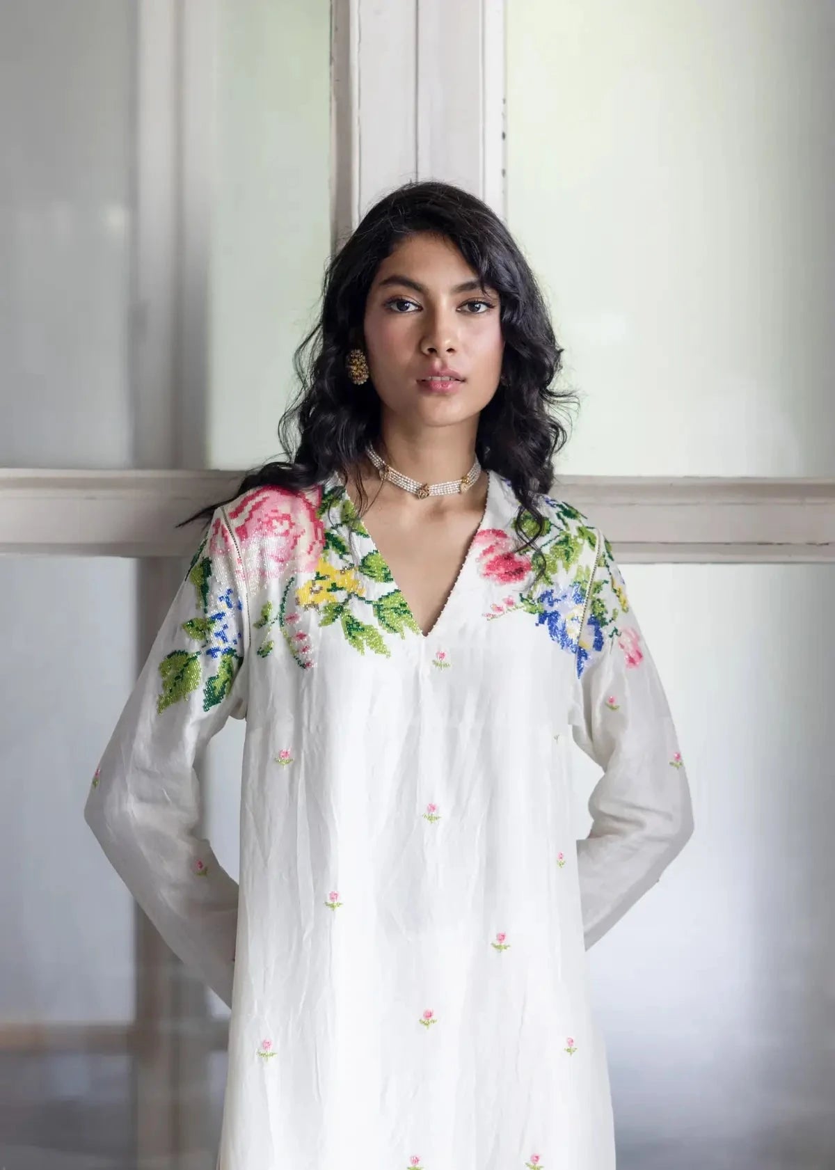 Pakeezah Hand embroidered Kurta Set - Pallodstore