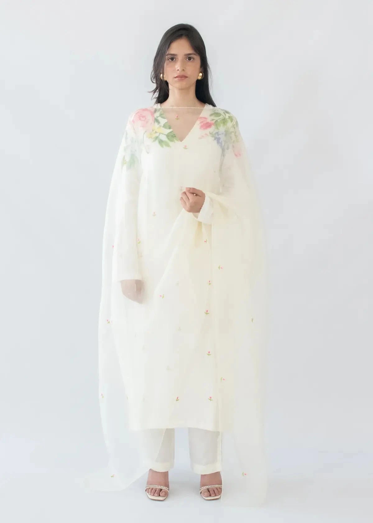 Pakeezah Hand embroidered Kurta Set - Pallodstore