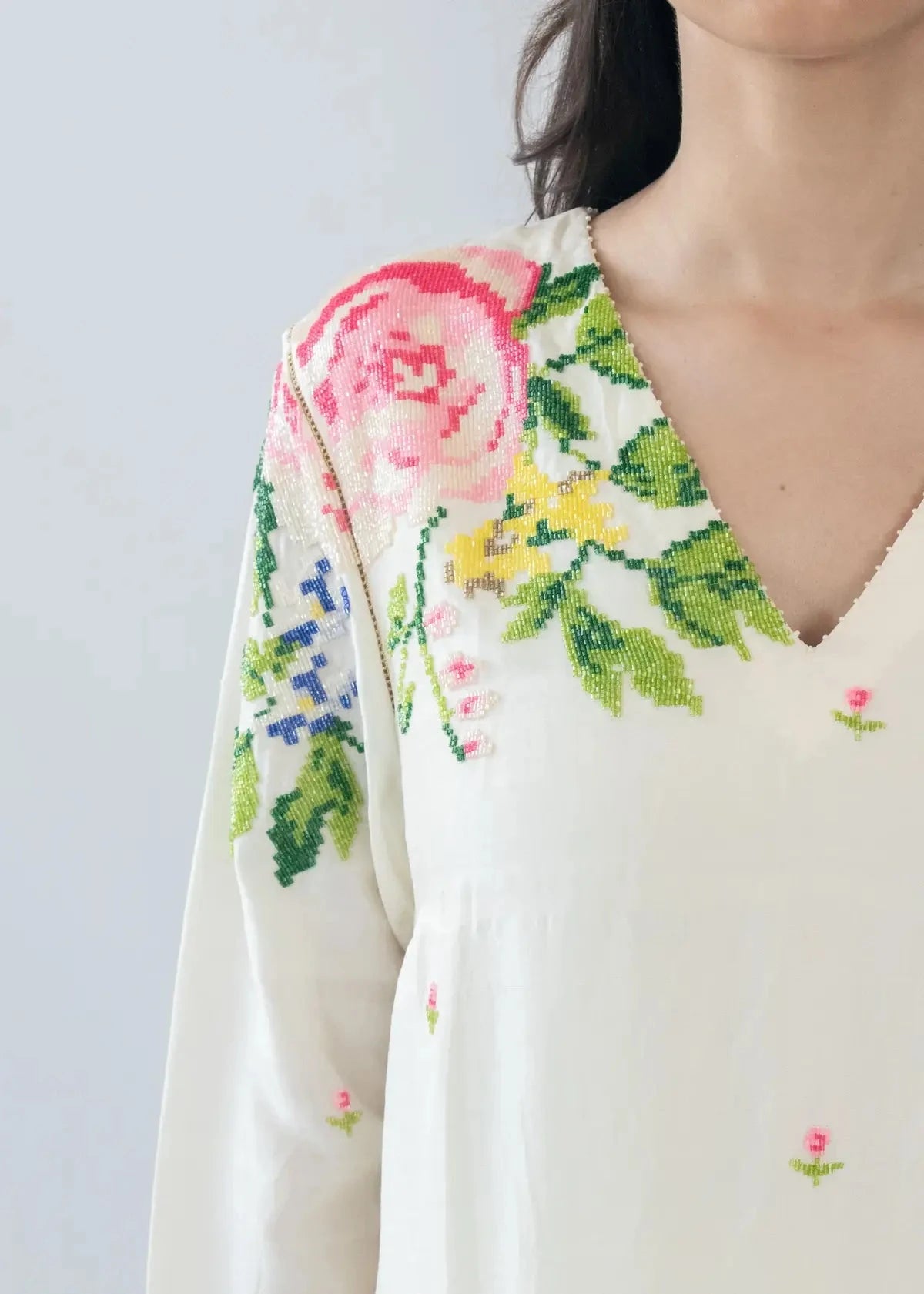 Pakeezah Hand embroidered Kurta Set - Pallodstore
