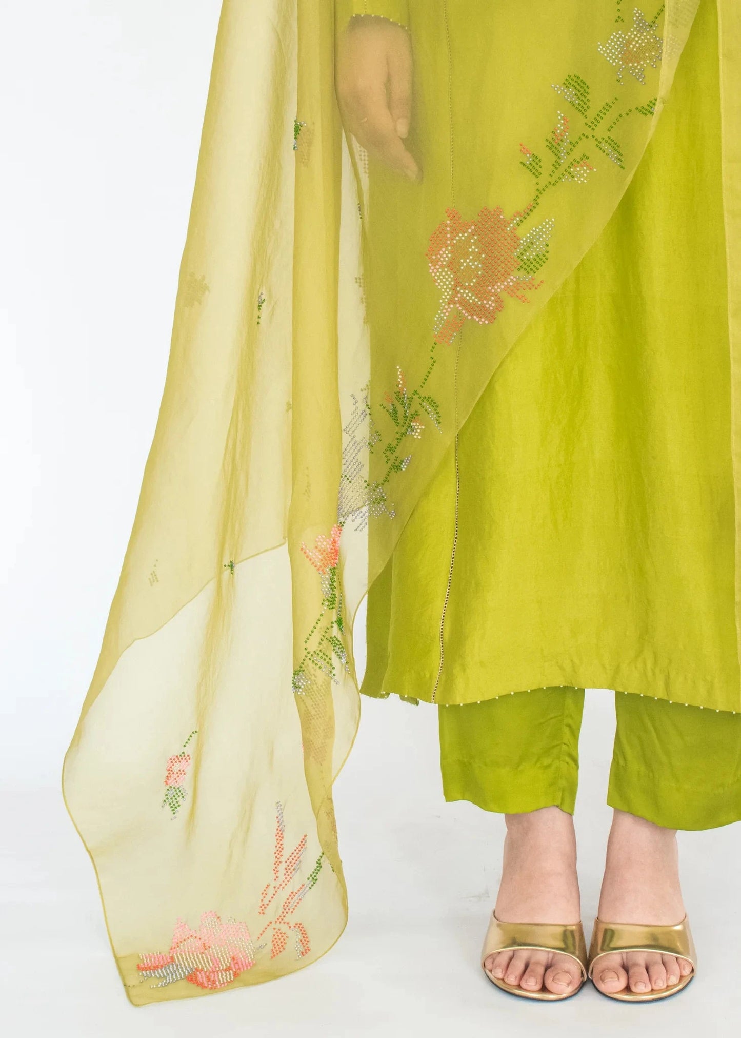 Parrot Green Tarini Kurta Set - Pallodstore