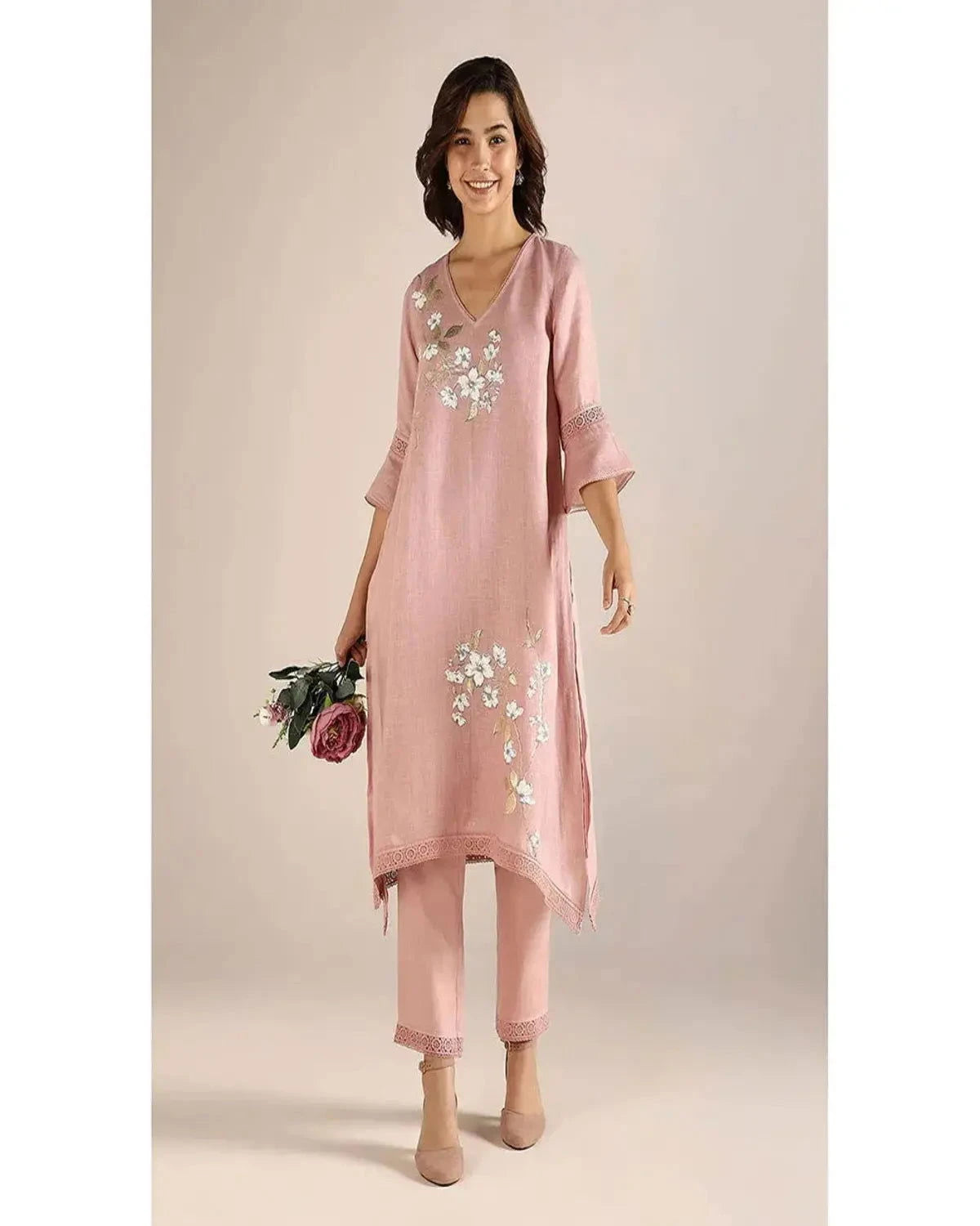 Pink Blush Camelia Fly Free Co-Ord Set - Pallodstore