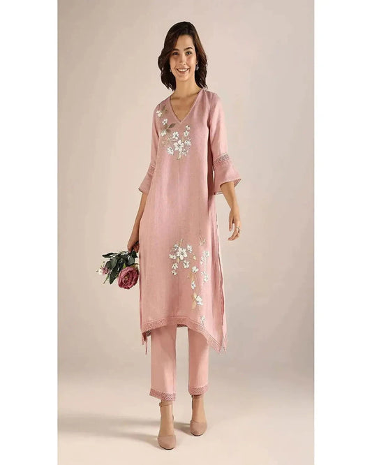 Pink Blush Camelia Fly Free Co-Ord Set - Pallodstore